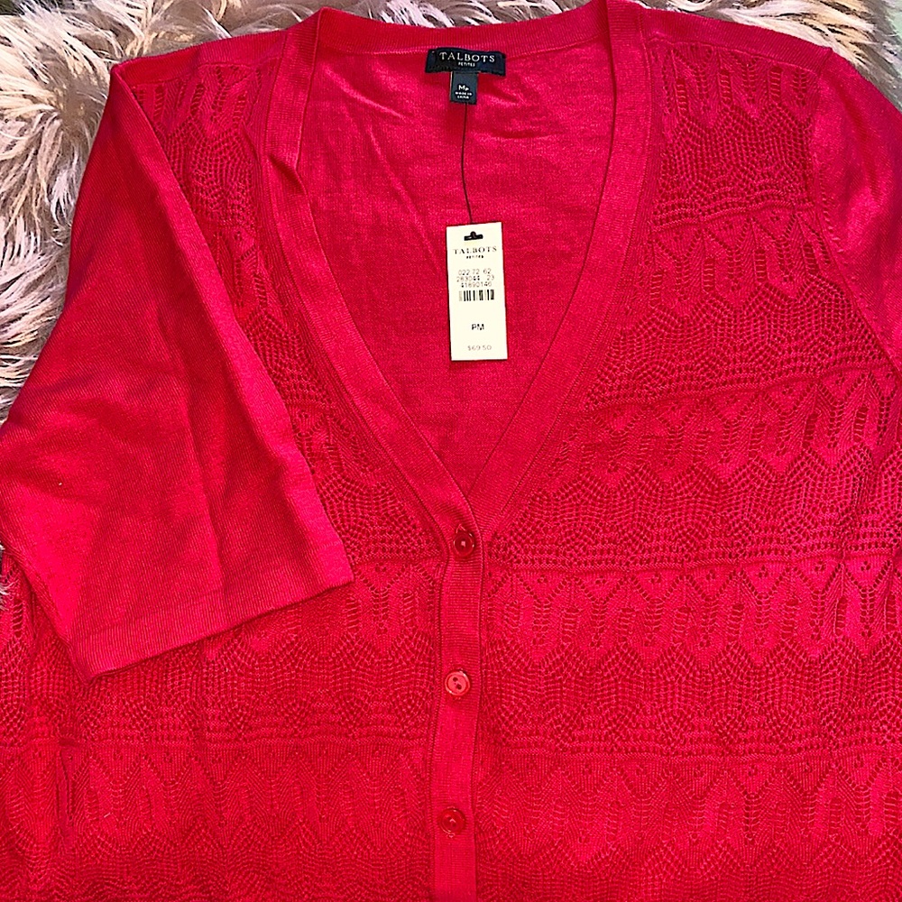 Short sleeve sweater